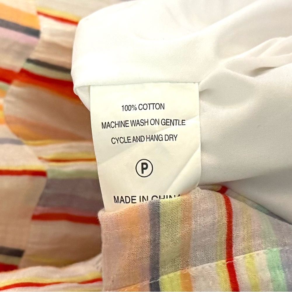 Marie Oliver Farah Tier Maxi Dress Multi Stripe Rainbow Women’s Size Medium - Picture 5 of 5
